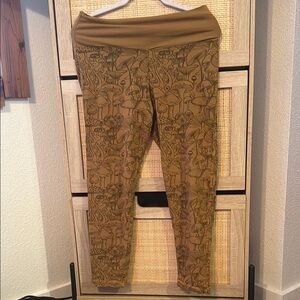 Organic Cotton Mushroom Patterned Leggings